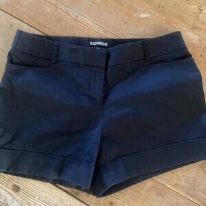 Express Black Cuffed Shorts - Size 8
